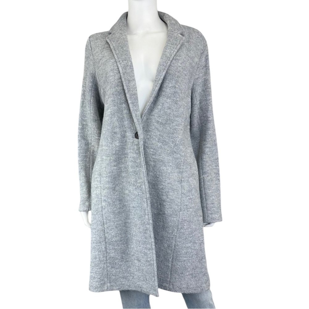 Rachel Zoe Light Gray Long Open Front Coat